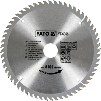 Yato tarcza widiowa do drewna 210x60Tx30mm YT-6068