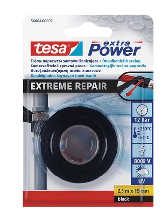 Tesa taśma samowulkanizująca silikonowa Extreme 2,5mx19mm czarna
