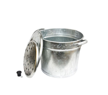 Kociołek 29l z pokrywą i sitkiem ocynk 8-7010