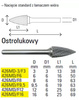 Beta pilnik obrotowy ostrołukowy 8x19mm trzpień 6mm 426MD/F8
