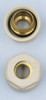 Vario Term złączka zaciskowa miedziana 3/4" biała ZZM1506