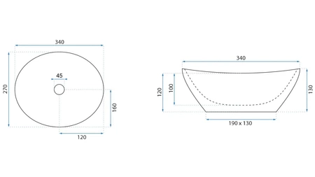 Rea umywalka nablatowa Sofia Mini REA-U0623