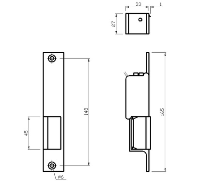 Elektra Plus zaczep elektromagnetyczny lewy R2-12.10L