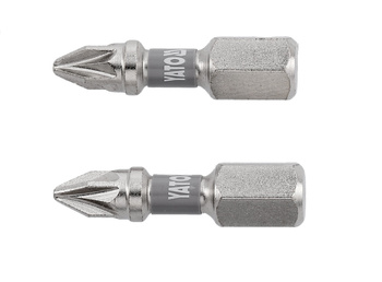 Yato bity 1/4"x25mm PZ1 Ni 2 sztuki YT-78003