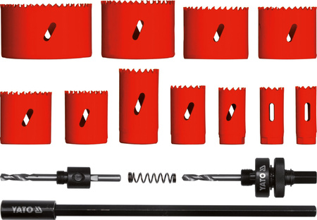 Yato zestaw otwornic uniwersalnych 19-76mm 15-elementowy YT-3381