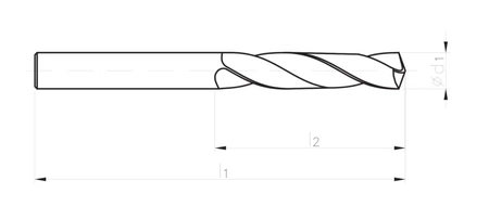 Fanar wiertło kręte HSSE DIN-338 Inox TN2 4,8mm W2-103811-0480