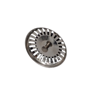 Korek zlewozmywakowy 8cm chrom