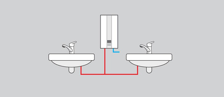Wijas przepływowy ogrzewacz elektryczny 11/13,5/15kW POW-LCD11/13,5/15MULTI