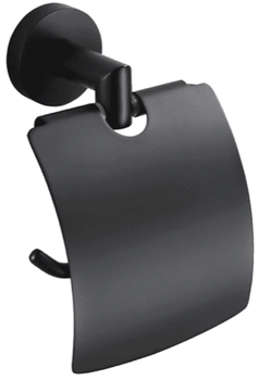 Stella uchwyt do papieru toaletowego z osłonką czarny mat 07.440-B