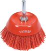 Yato szczotka tarczowa 75mm nylon trzpień YT-47782
