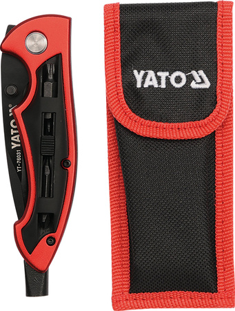 Yato nóż wielofunkcyjny składany z bitami YT-76031