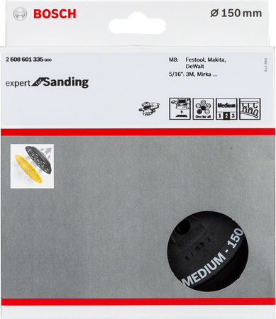 Bosch talerz szlifierski 150mm z otworami 2608601335