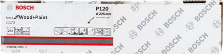 Bosch papier ścierny C470 225mm G120 1 sztuka 2608621036