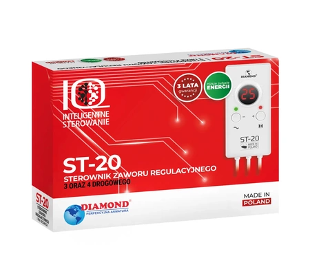 Diamond sterownik zaworu regulacyjnego 3 oraz 4-drogowego Auraton Hydra ST-20