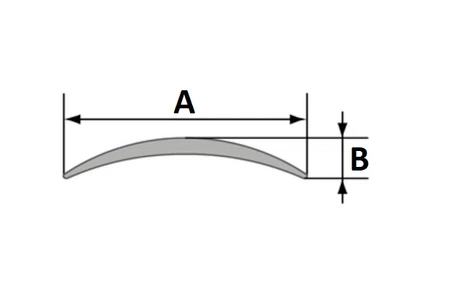 Profil progowy wypukły aluminiowy 30x5,0mm 1mb PA38