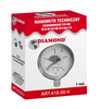 Diamond ciśnieniomierz radialny 1/4'' 0-10bar ART.418.63-10.