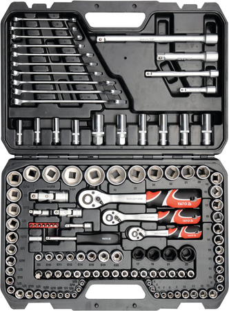 Yato zestaw narzędziowy 1/2" XL 120-elementowy YT-38801