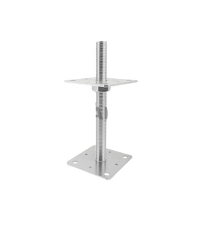 Podstawa słupa regulowana z gwintem 250x80x4mm PSR1