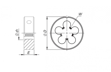 Fanar narzynka HSS 6g M5x0,8 N1-121001-0050