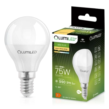 Lumiled żarówka led E14 kulka 10W 3000K barwa ciepła