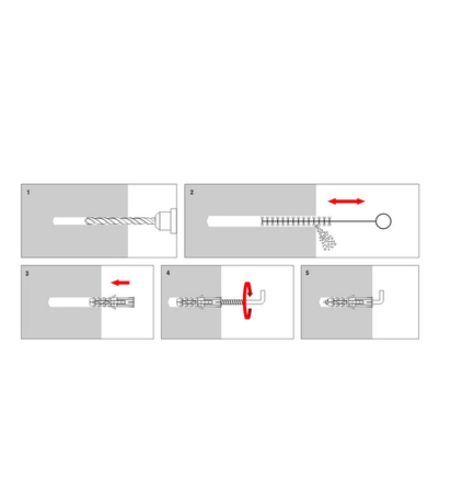 Wkręt-Met kołek rozporowy z hakiem prostym 6x30mm 10sztuk PX-06
