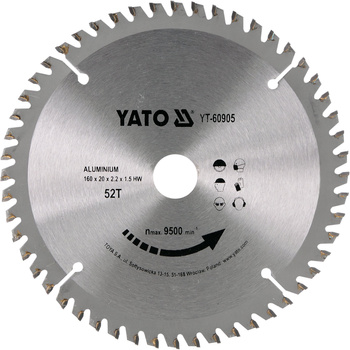 Yato tarcza do aluminium 160x52Tx20mm YT-60905